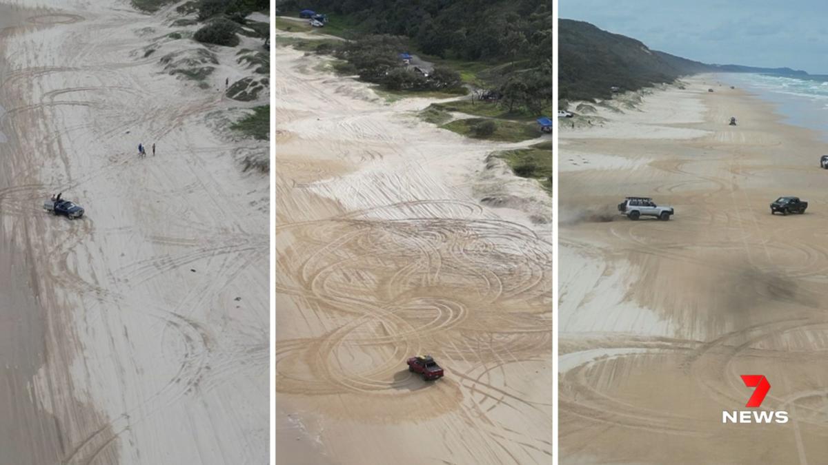 Teewah Beach: Footage reveals prevalent hooning on Sunshine Coast hotspot as traveler’s death raises issues