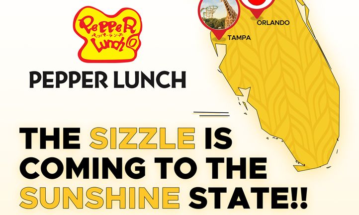 Pepper Lunch Continues North America Expansion with Tampa, Orlando and Gainesville Multi-Unit Development Agreement