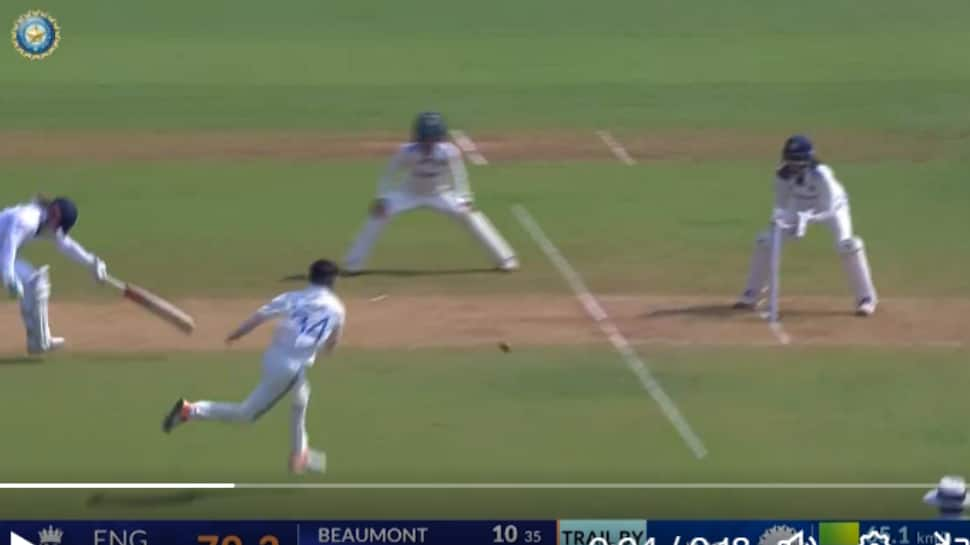 ENJOY: Vastrakar’s One-Handed Throw Effects Brilliant Run-Out As IND-W Tighten Grip On Test Vs ENG-W