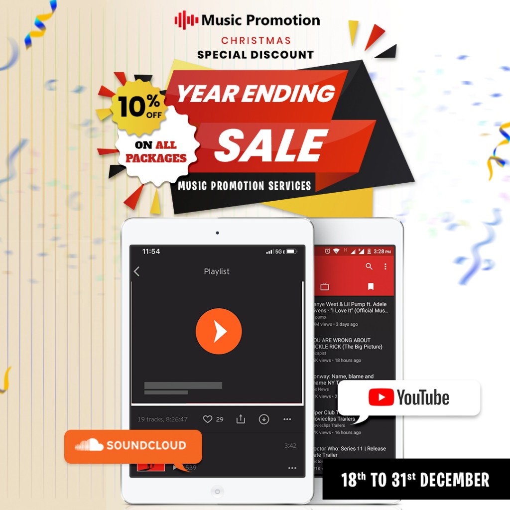 Commemorate this Christmas with Music Promotion Club’s Special 10% Discount on Music Promotion Packages