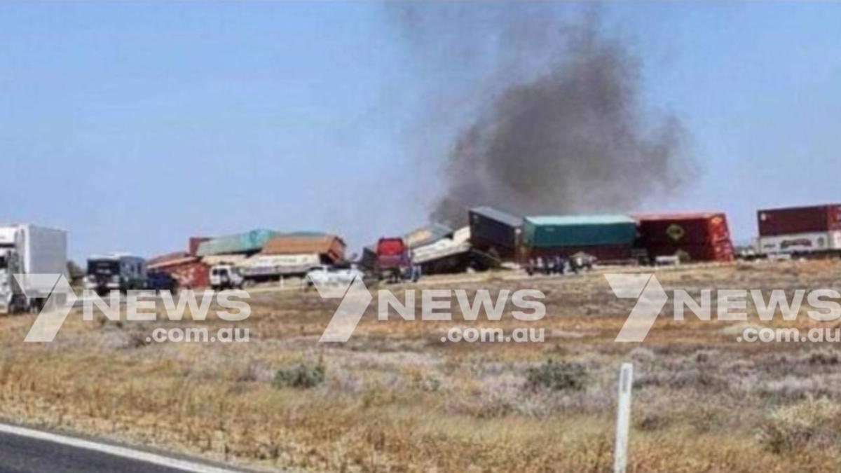 Crash in between train and truck near South Australia