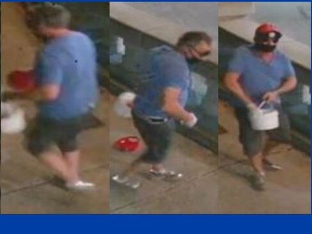 Authorities look for help finding suspect in Charlotte Street paint attack