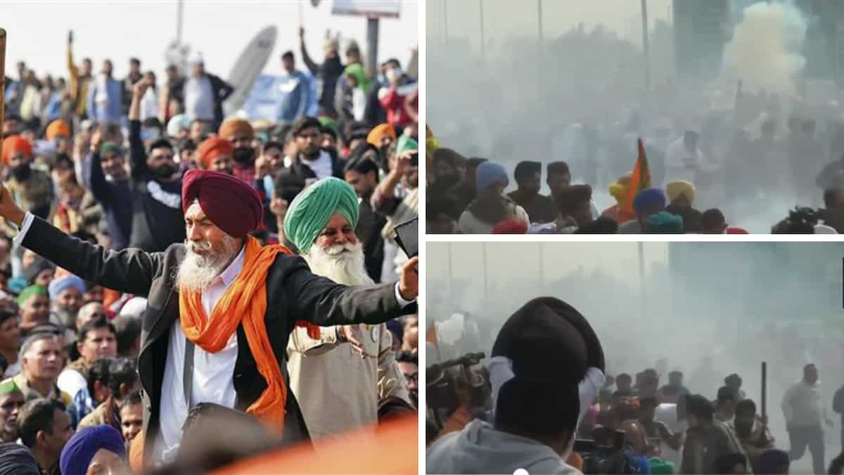 Authorities fire tear gas to distribute opposing farmers at Punjab-Haryana Shambhu border