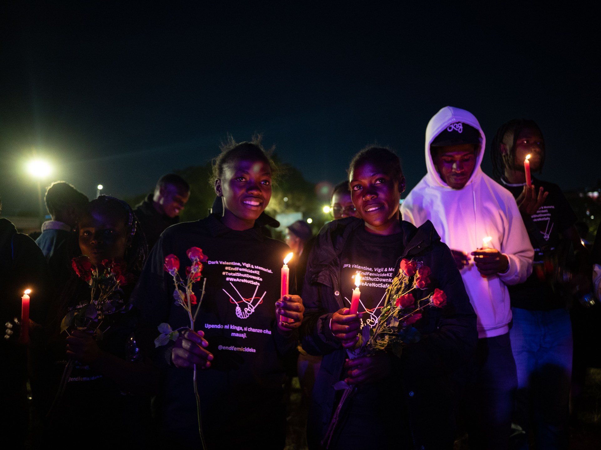 In Kenya, females hold ‘Dark Valentine’ vigils to push for end to femicides