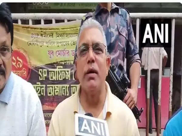 “She is running all over to conserve celebration, its leaders”: BJP MP Dilip Ghosh on Modi-Mamata conference