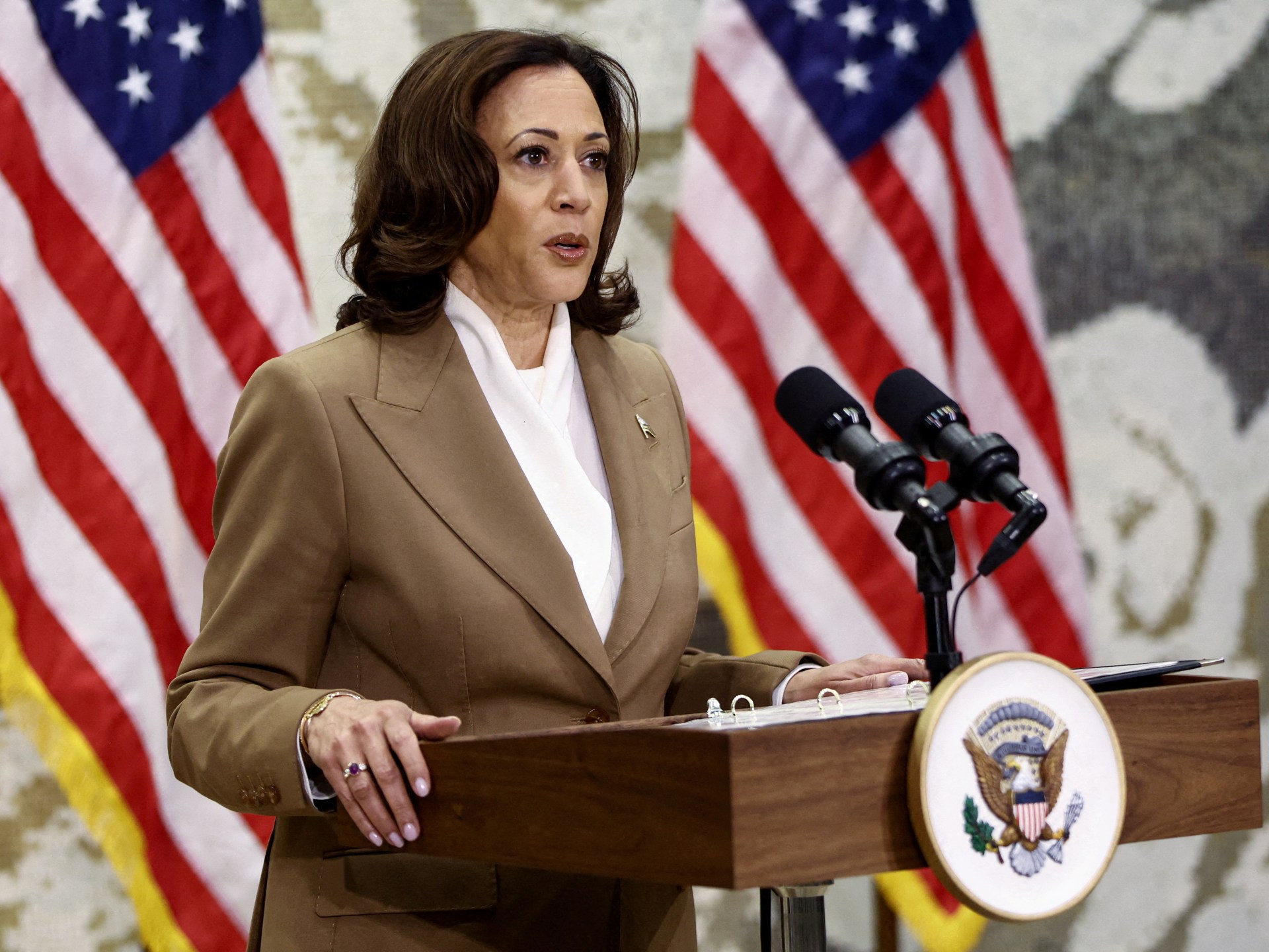 Harris worries United States assistance for Israel, Gaza truce in talks with Gantz