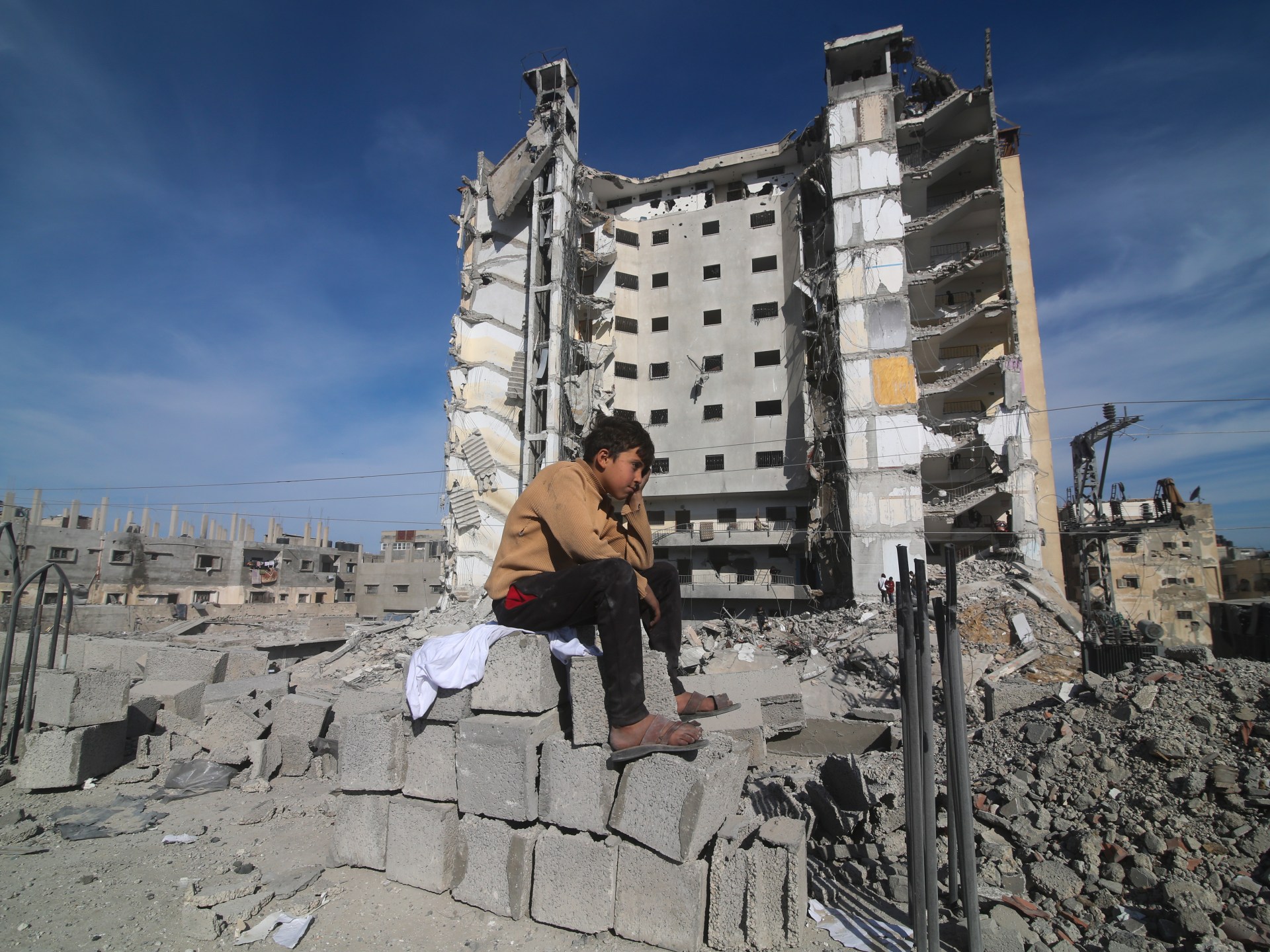 Israel strikes landmark domestic tower in Rafah as Gaza truce talks stall