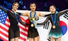 Sakamoto three-peats at figure skating worlds as United States teenager Levito takes silver