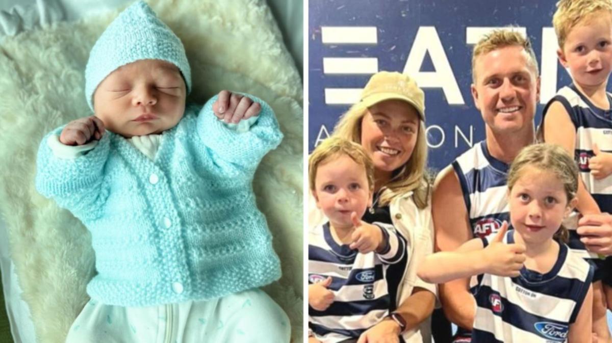 Geelong veteran Mitch Duncan and better half Demi welcome 4th kid into the world