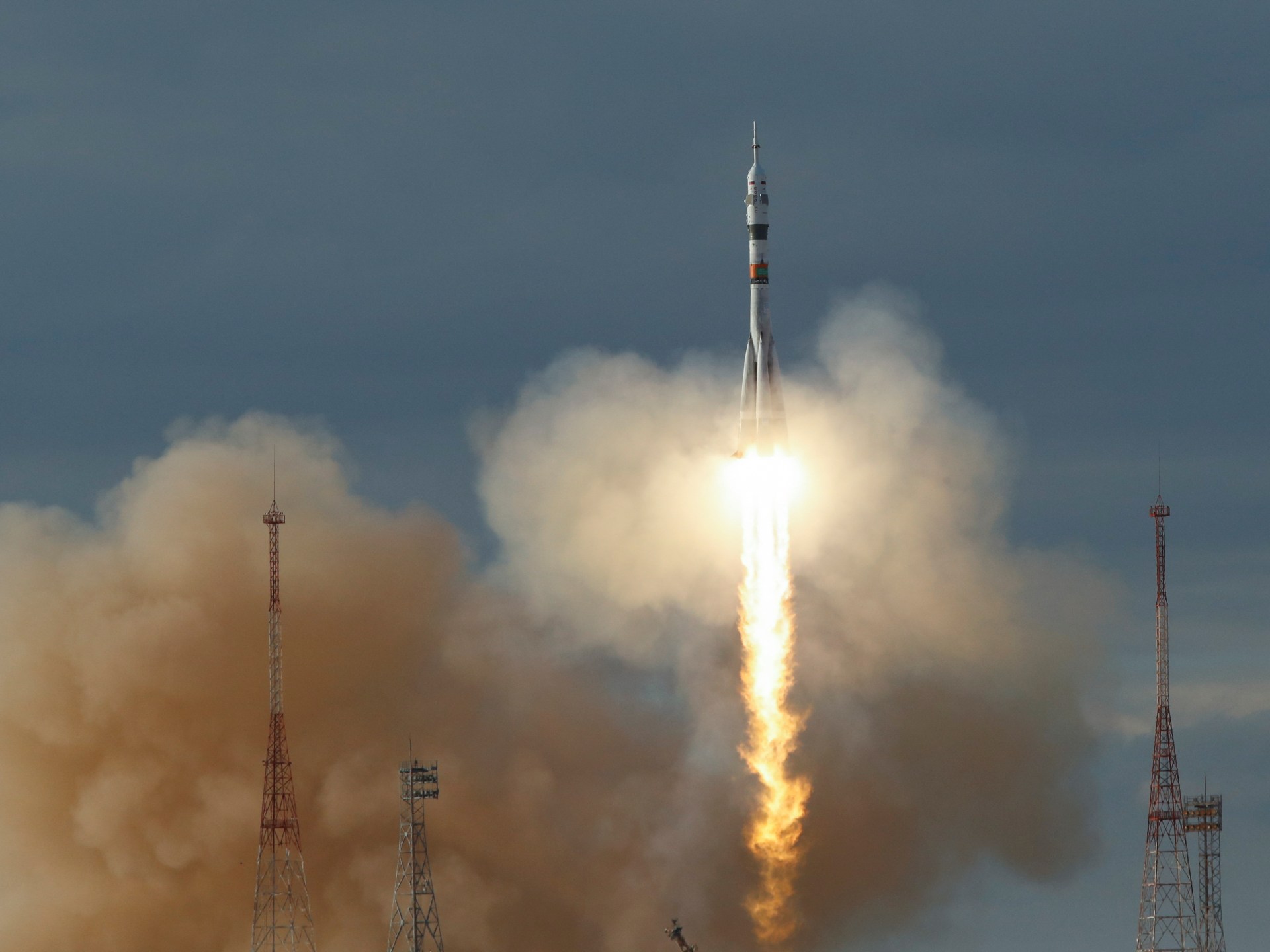 Russian Soyuz rocket with 3 astronauts launch to ISS, days after problem