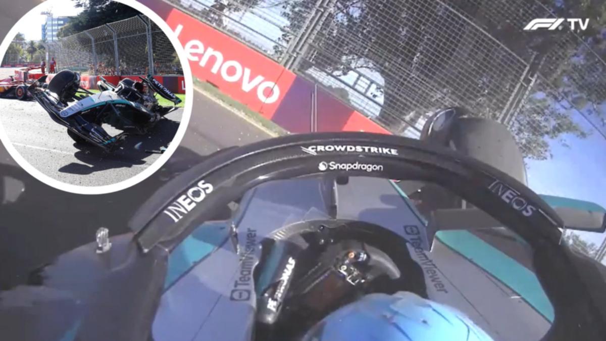 Solution One star George Russell has ‘scary’ call neglected after crashing on last lap of Australian Grand Prix