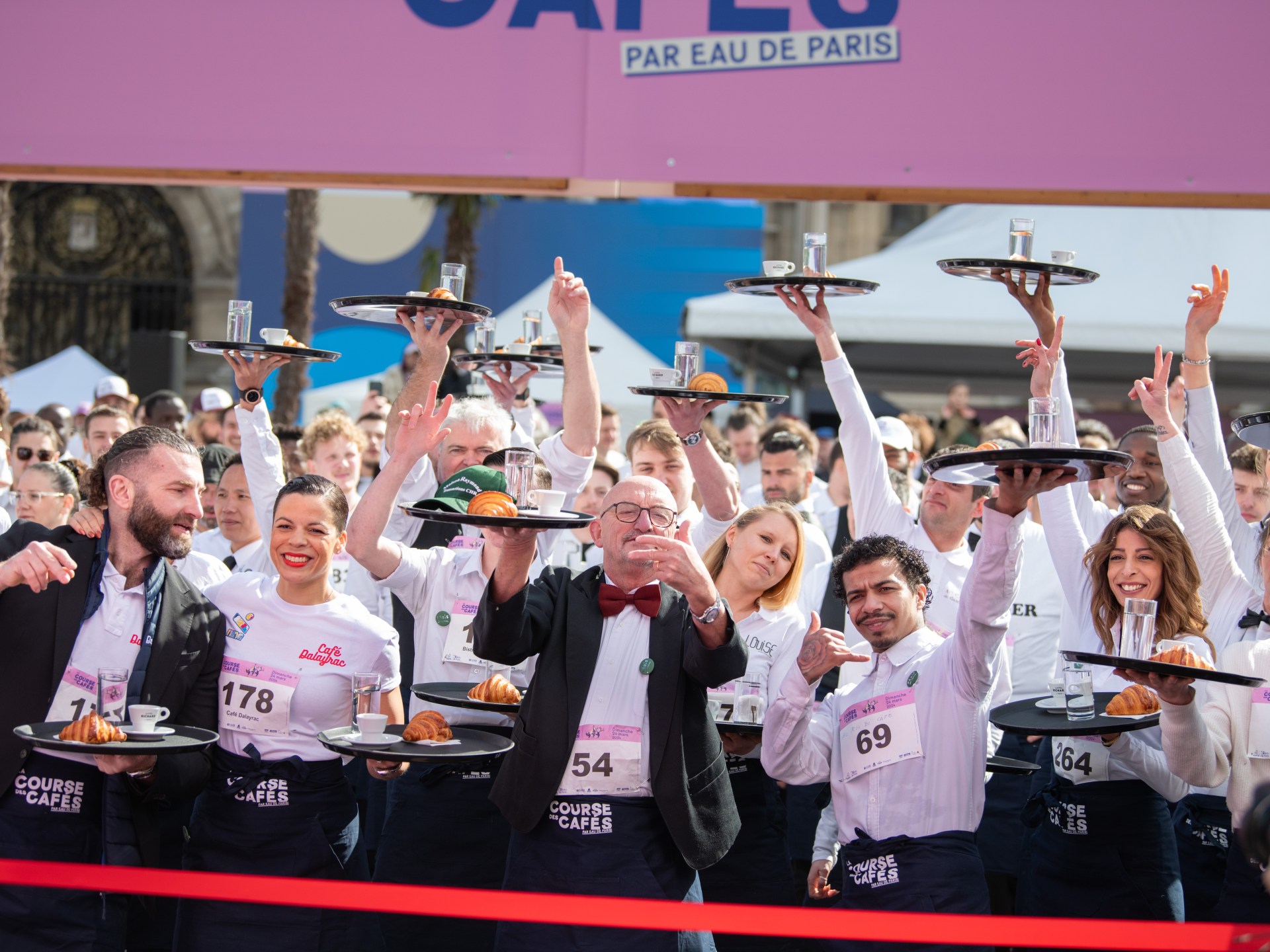 Fastest waiters in Paris contend in ‘coffee run’ street race