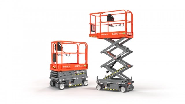 Skyjack low-level gain access to scissor raises developed for confined workplace