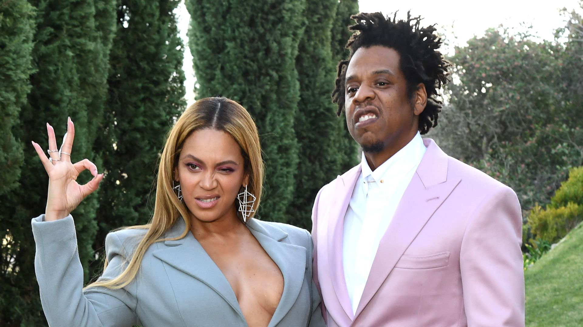 Beyoncé’s strong gold figure-hugging date night appearance with Jay-Z takes the program