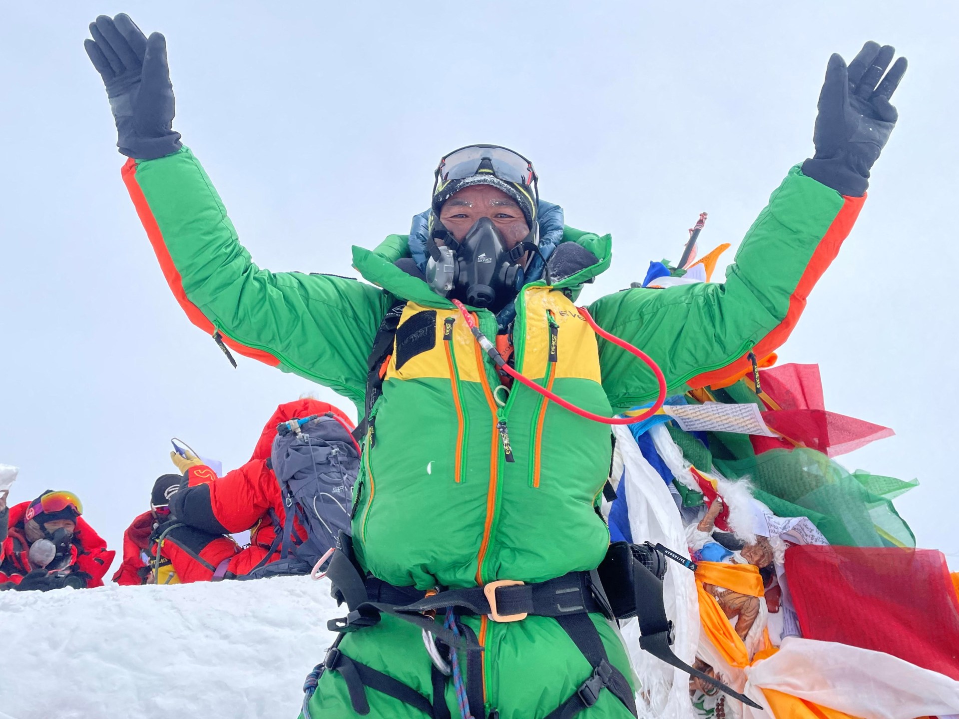 Nepal’s ‘Everest Man’ beats own record by climbing up top for 29th time