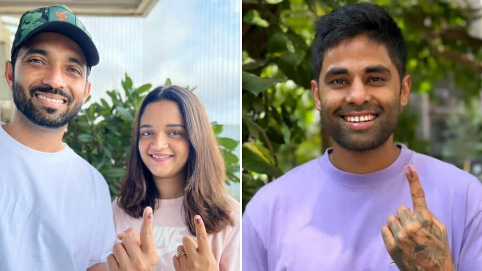 LS Polls 2024: Indian Cricketers Suryakumar Yadav, Ajinkya Rahane Cast Vote In Mumbai