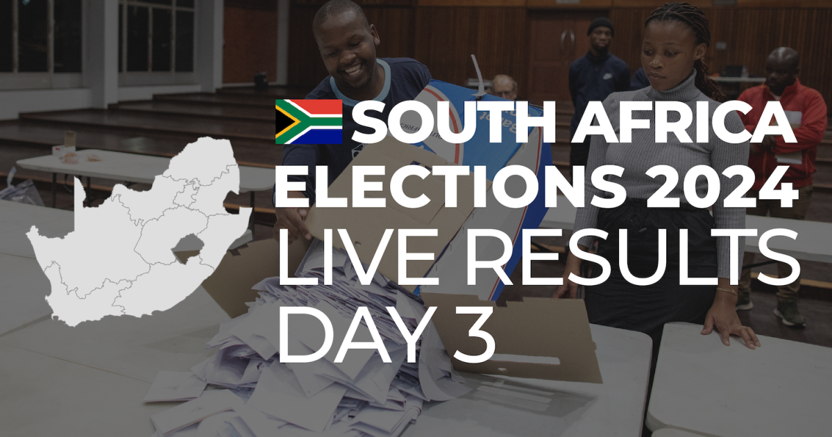 South Africa elections live outcomes 2024: By the numbers on day 3