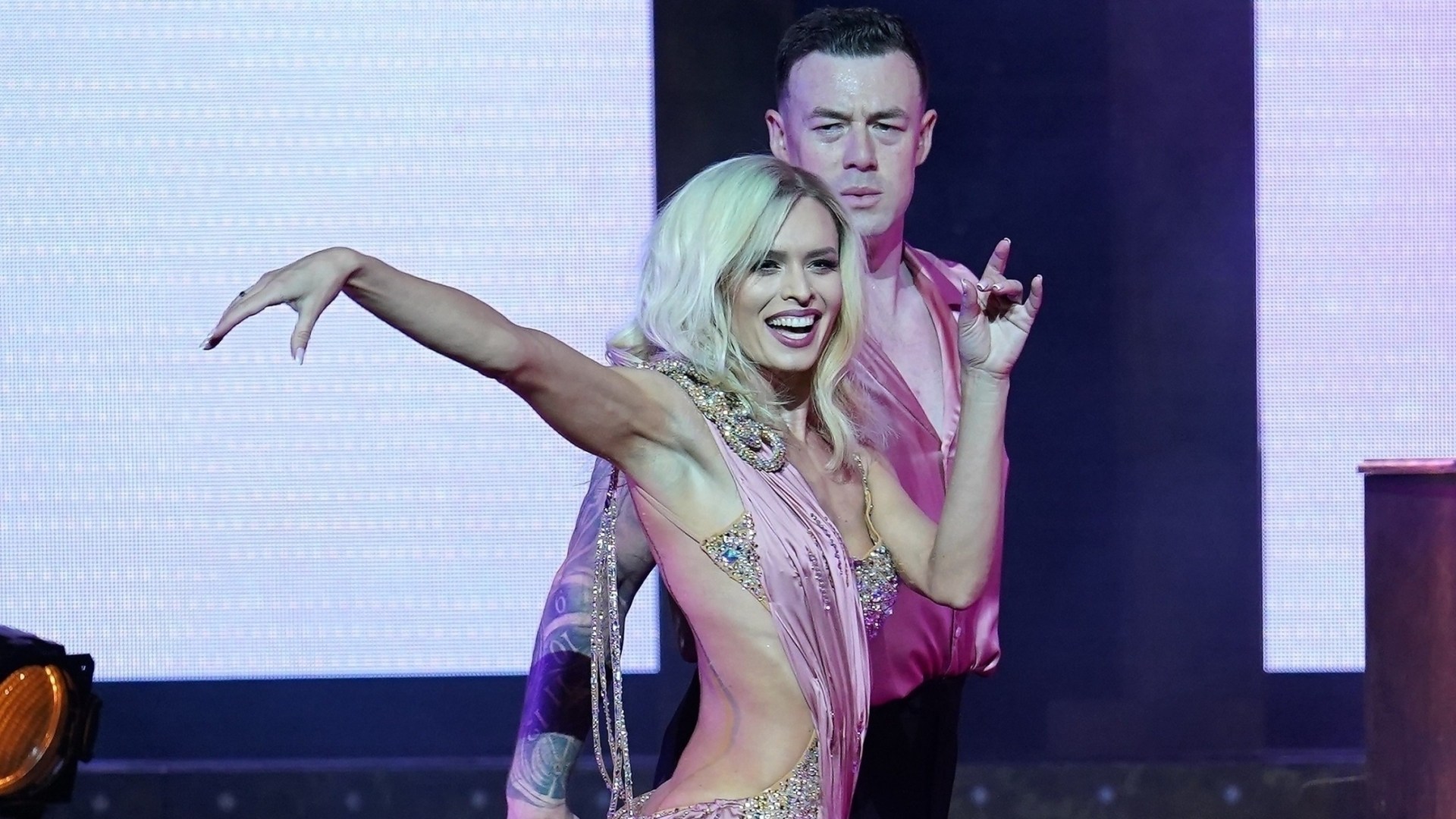 Nadiya Bychkova stuns as she begins Behind the Magic trip with partner Kai Widdrington