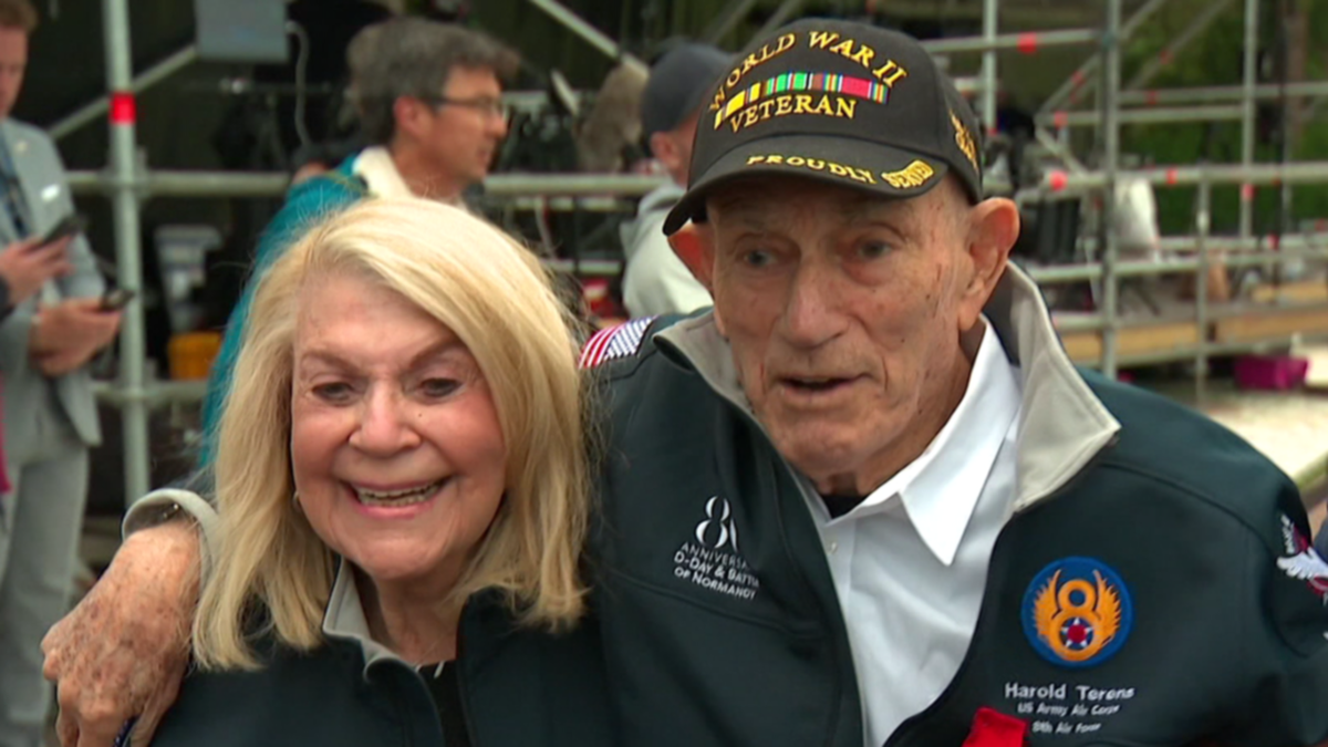 WWII veteran, 100, takes a trip to D-Day landing website to wed 96-year-old fiancé