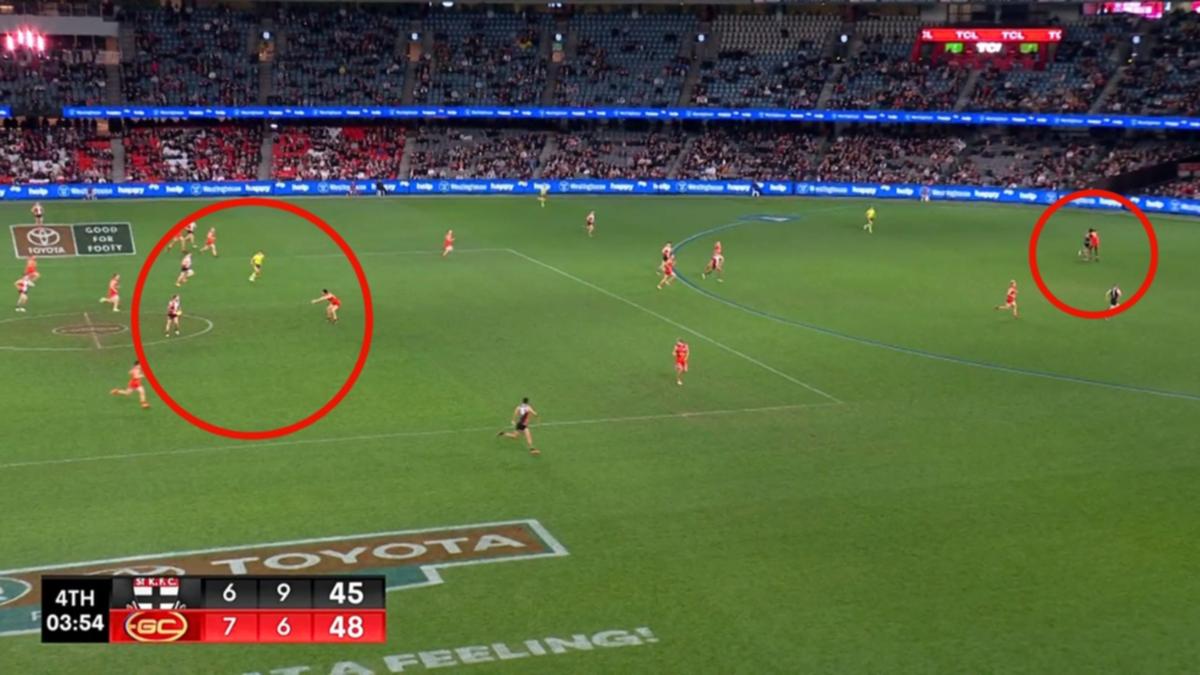 St Kilda hang on to beat Gold Coast after remarkable totally free kick ‘100 metres’ off the ball