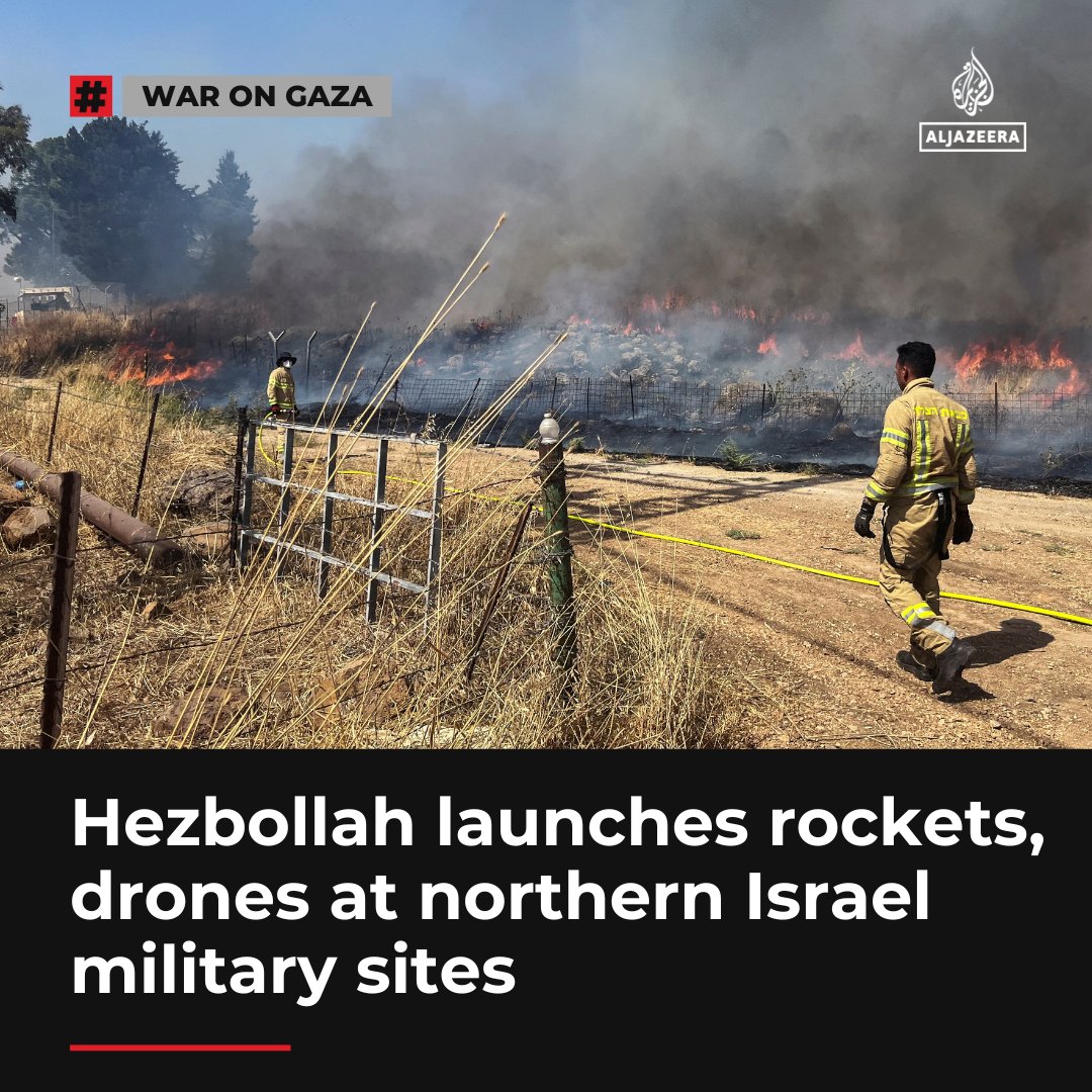 Hezbollah releases rockets, drones at northern Israel military websites