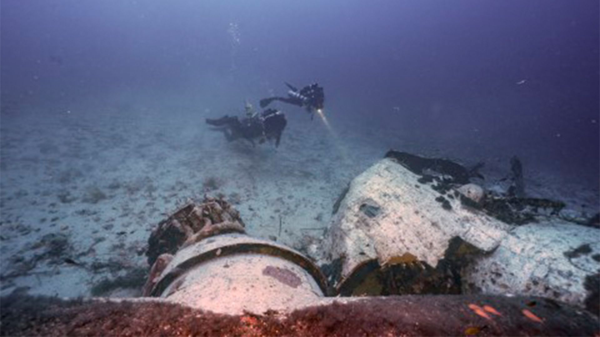 Scuba divers discover remains of Finnish WWII airplane shot down by Soviets