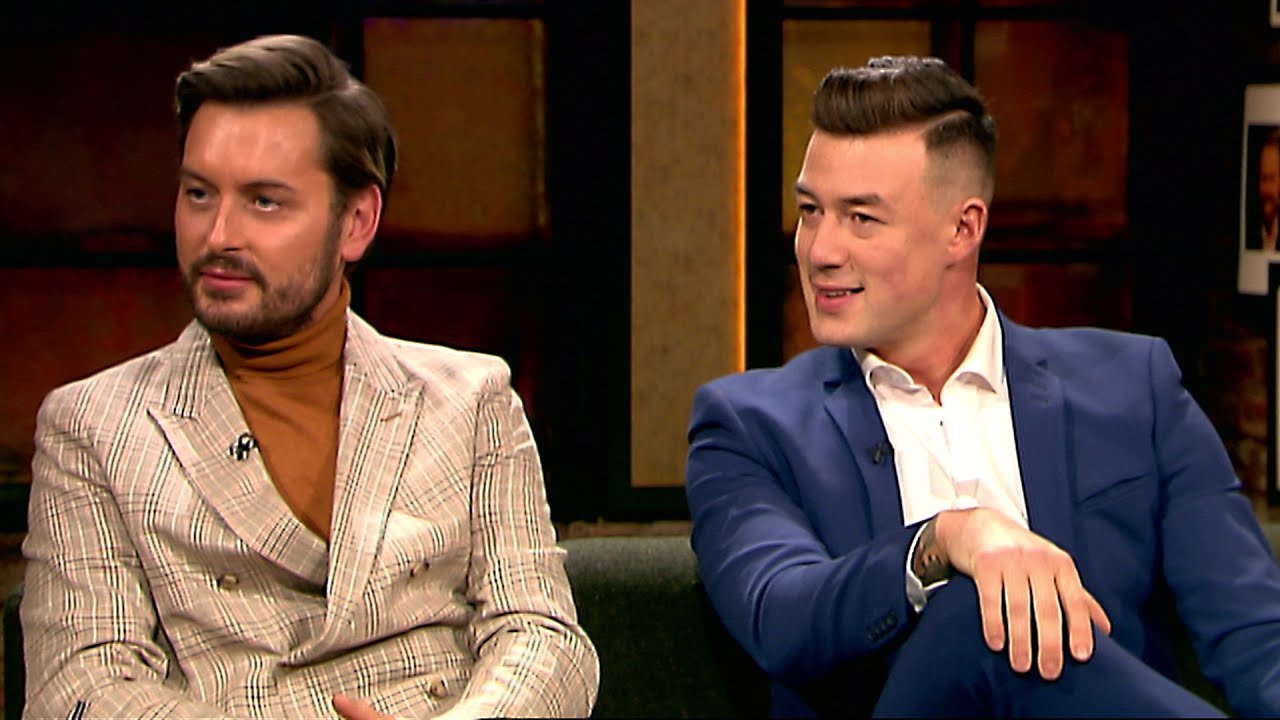 Brian Dowling and partner Arthur twin with child in matching M&S summertime attire