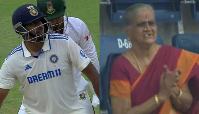 Senior Lady’s Viral Cheer Steals Show As R Ashwin Shines In Chennai Test, Video Goes Viral