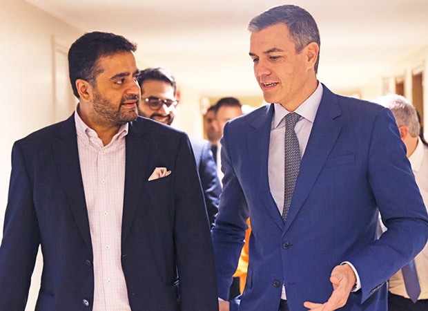 Spanish President Pedro Sanchez gos to Yash Raj Films, enhancing cultural ties