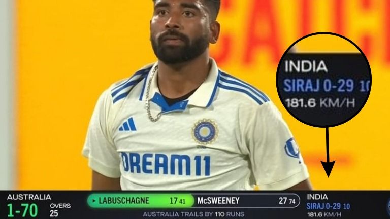 Mohammed Siraj Bowls The Fastest Delivery In Cricket History? Did India Pacer Really Clock 181 Kmph?