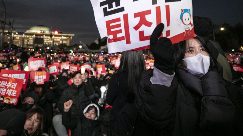 South Korea arrests ex-defence minister over martial law stunt as president prevents impeachment