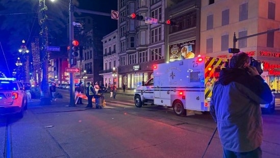 At least 10 killed and 35 injured in New Orleans as car drives into crowd