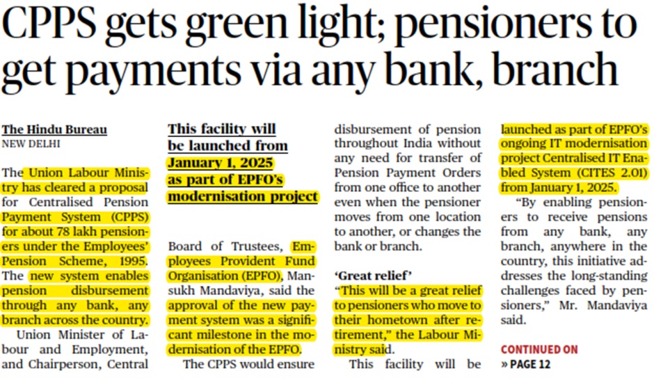 68 lakh pensioners to gain from EPFO’s new Centralized Pension System across regional offices