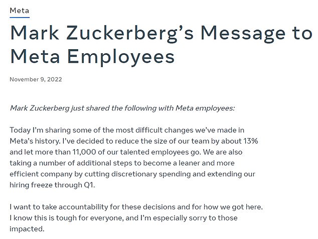 Mark Zuckerberg’s Meta to layoff 3600 employees due to THIS reason, plans to hire…