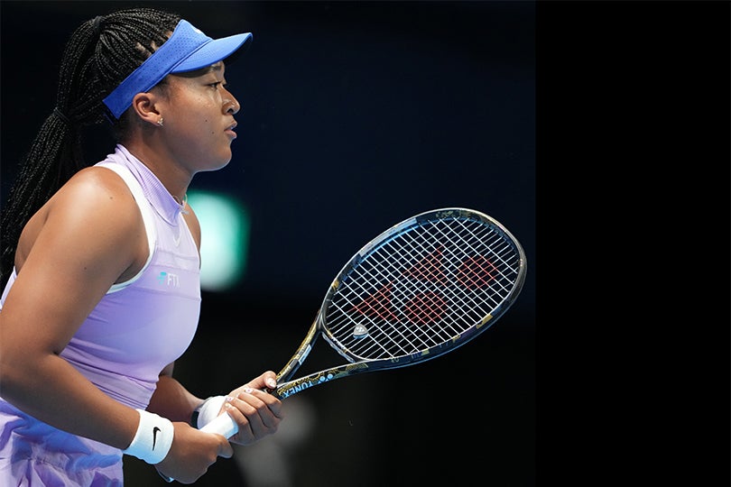 Naomi Osaka consoled after being forced to retire hurt with abdominal injury against Belinda Bencic