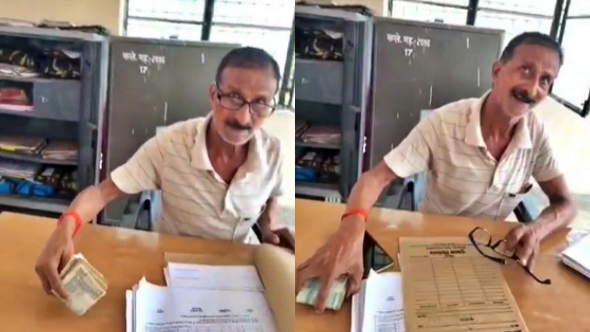 ‘I have brought money by selling ration’, video of accountant taking bribe on last day of job goes viral