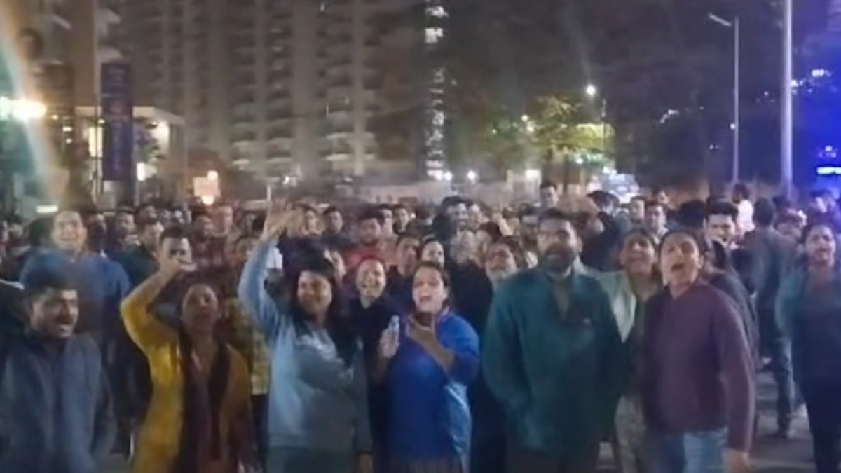 Late night commotion in Noida’s society, child stopped bringing doggie to lift and woman assaulted