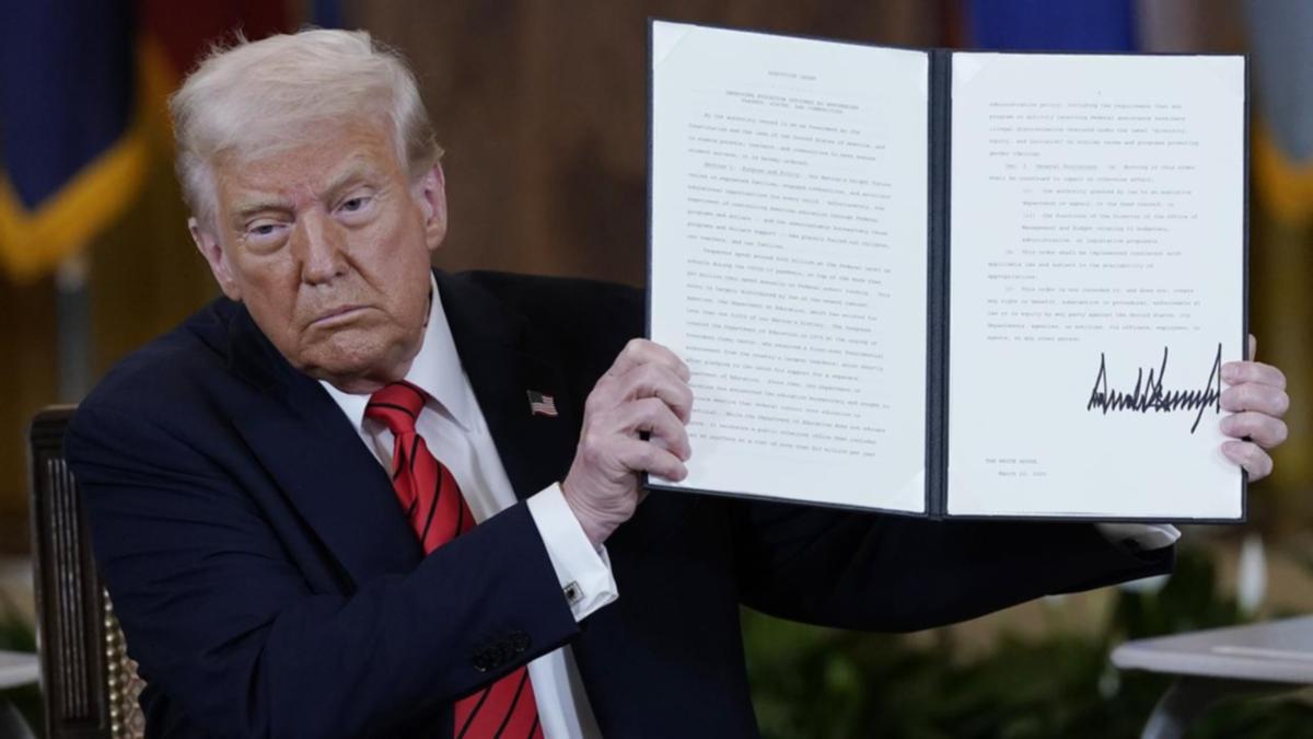 US President Donald Trump begins dismantling the Department of Education