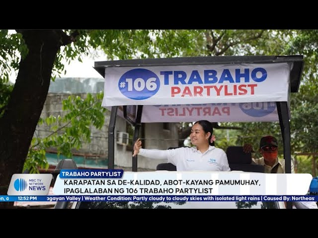 Trabaho Partylist vows to fight for workers on Labor Day