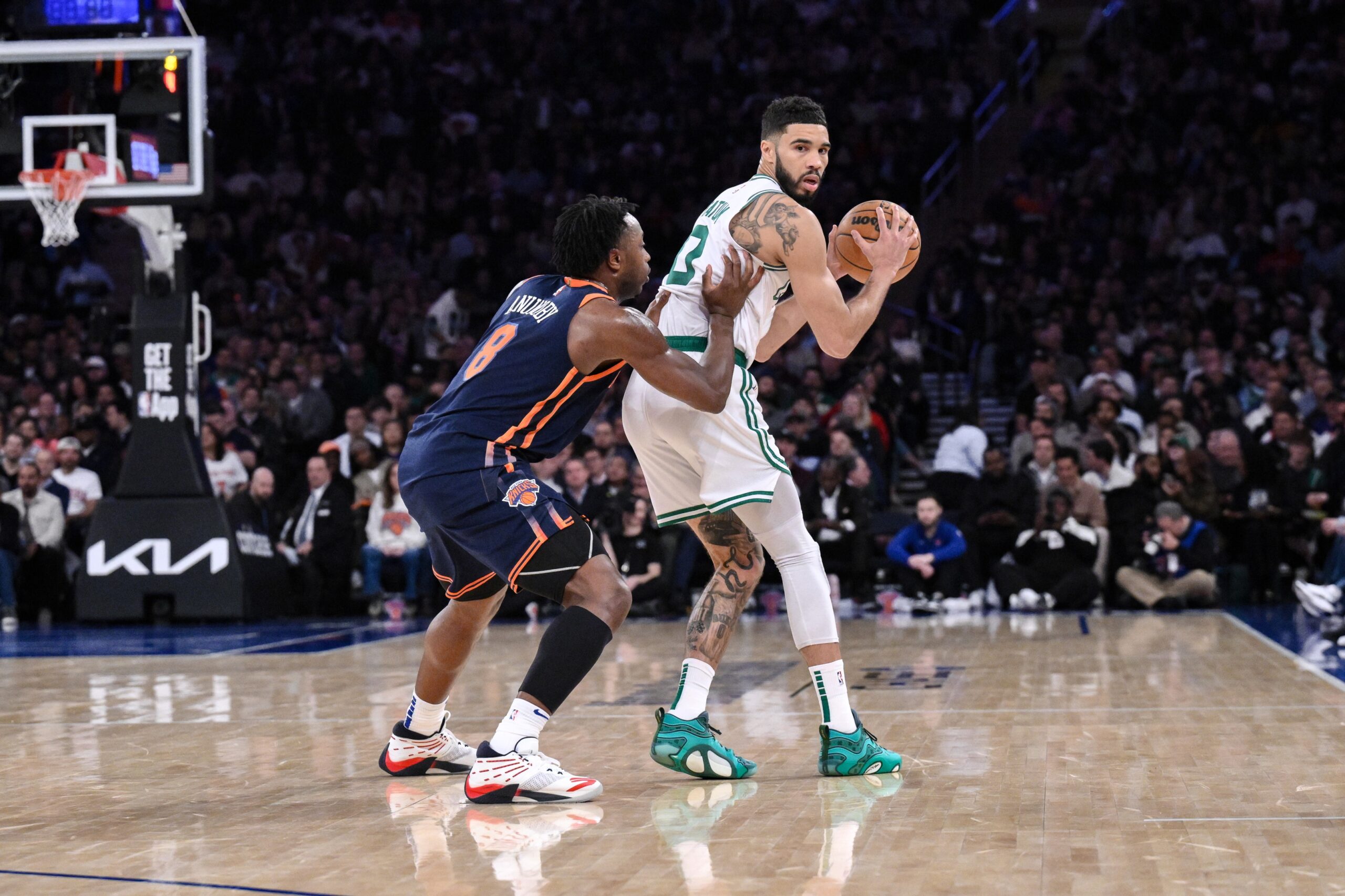 NBA playoffs: Celtics miss record 45 threes as Knicks roar back from 20 points down