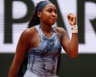 French Open: Coco Gauff wins opener despite forgetting her rackets