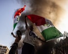 Teargas and flash-bangs used on LA protesters as opposition to Trump intensifies