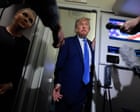 Trump news at a glance: president tells Iran’s supreme leader he is ‘an easy target’ as US weighs options