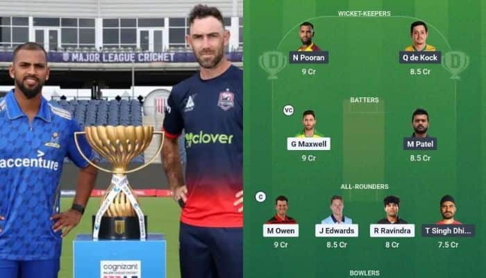 WAS vs NY Dream11 Team Prediction: Fantasy Cricket Tips, Playing XIs & Key Players for Major League Cricket Final
