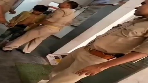 Inhumanity from innocent in the police station! Video of Bulandshahr police vandalism viral