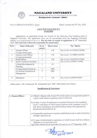 Nagaland University launches interdisciplinary master of arts in language and culture