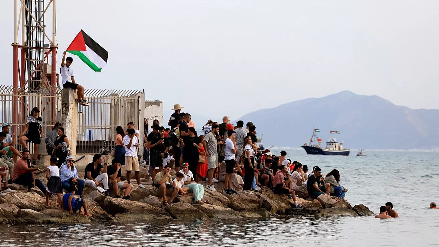 Global Sumud Flotilla heading to Gaza targeted by drones and explosions, activists say