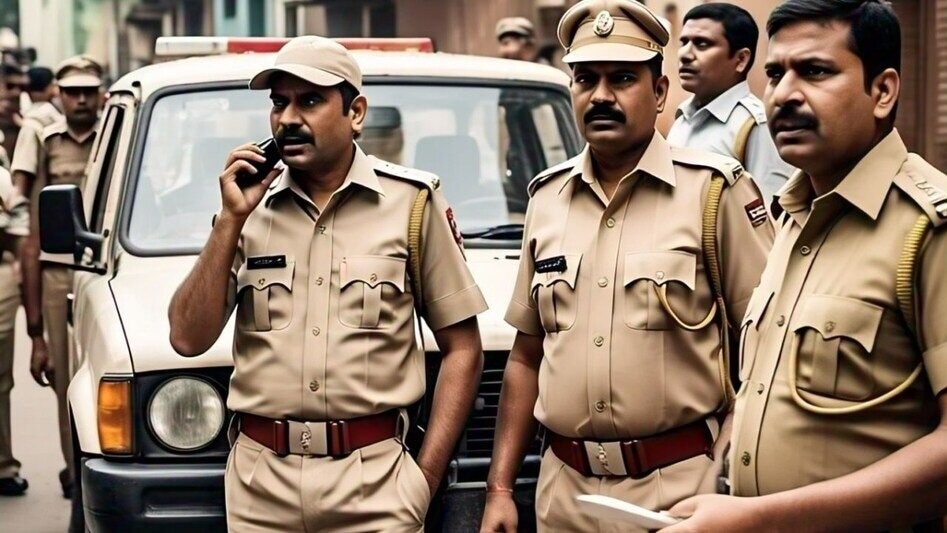 On suspicion of theft, shopkeepers kept beating the young man by tying him to a pole, the crowd kept laughing