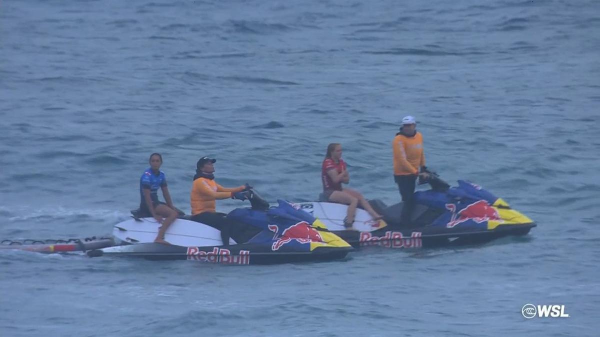 Gold Coast Pro halted after shark sighting as Jack Robinson among five Aussies to progress on eventful day