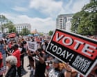 ‘They may draw racist maps, but we are the south’: thousands rally in Alabama for Black voting rights